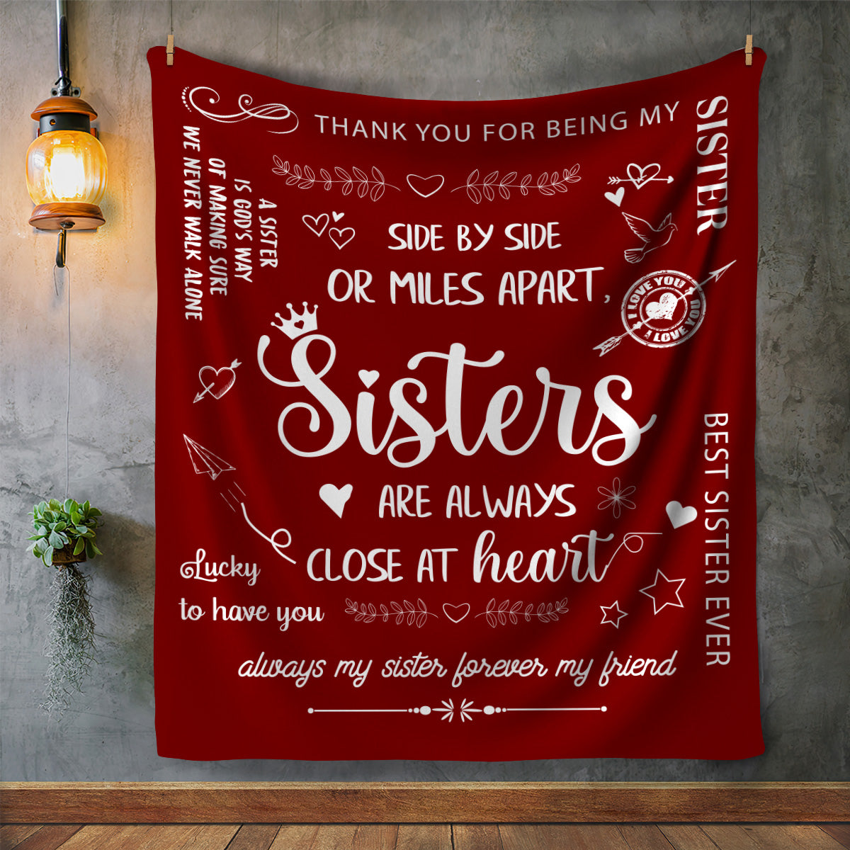 Sisters - Premium MINK SHERPA Blanket