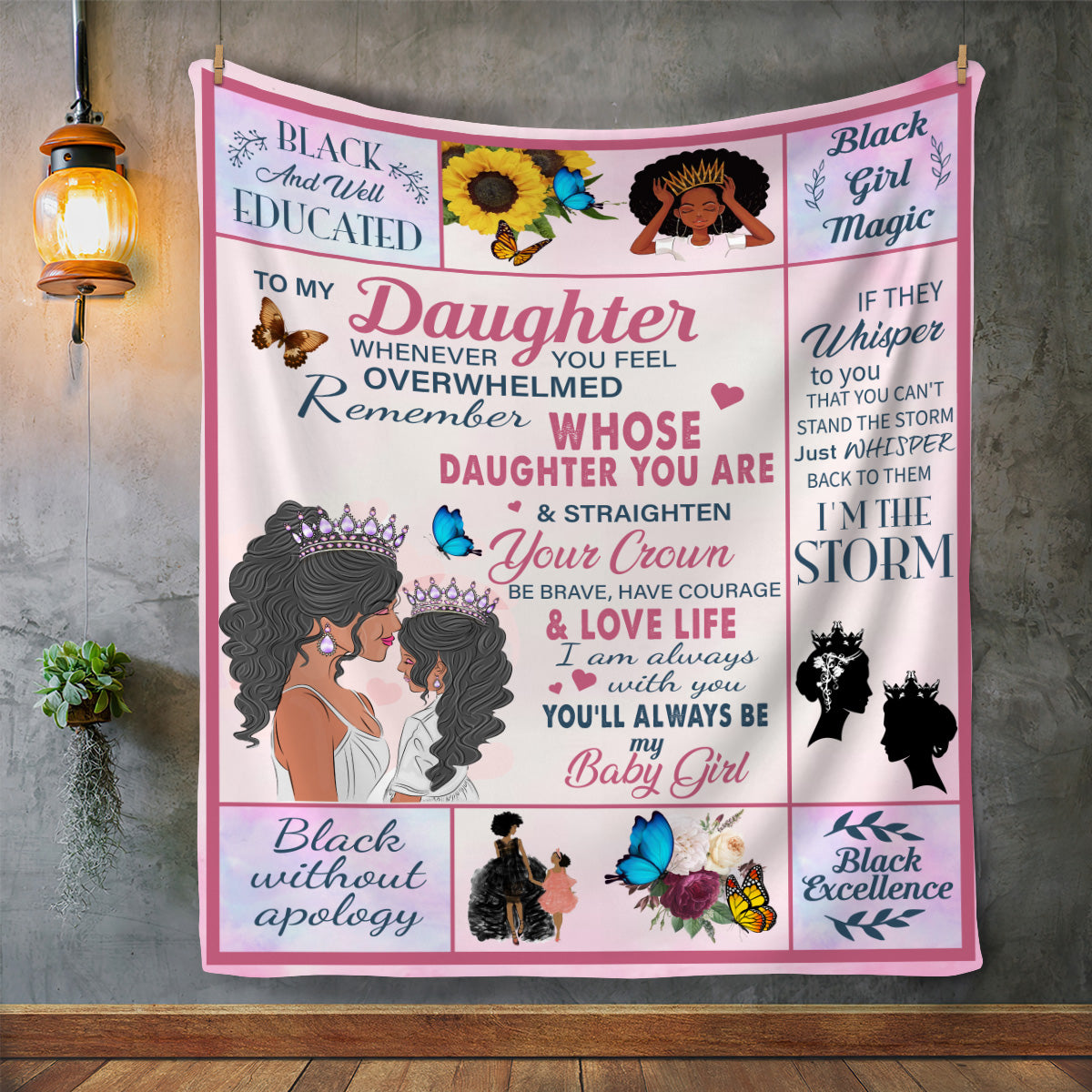 Daughter Remember - Premium MINK SHERPA Blanket