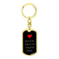 KEY CHAIN - "You're the Best" - BLACK