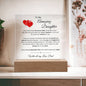 Acrylic Plaque - DAUGHTER (Love,  Dad)