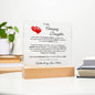 Acrylic Plaque - DAUGHTER (Love, Mom)