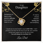 DAUGHTER - Love Knot Necklace - DAD