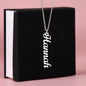 Vertical Name Necklace - Mother's Day