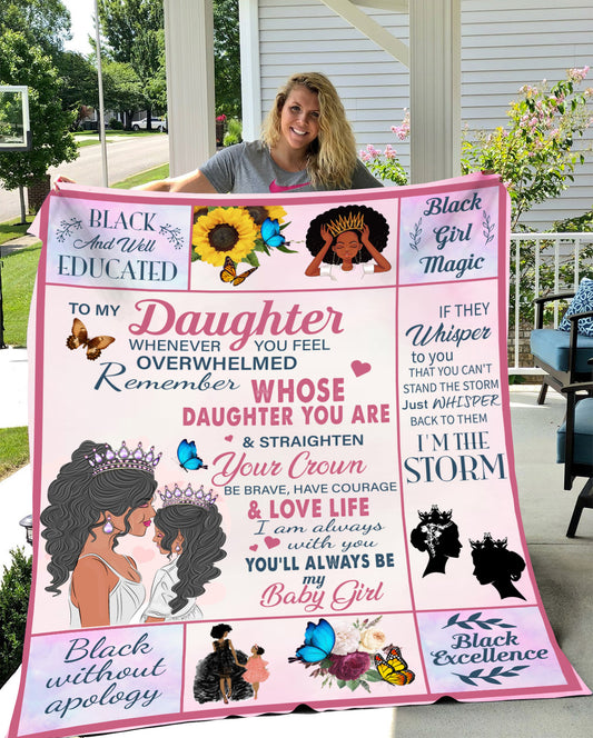 Daughter Remember - Premium MINK SHERPA Blanket
