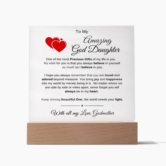 Acrylic Plaque - GOD DAUGHTER