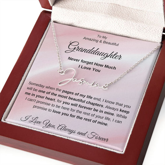 GRANDDAUGHTER - Signature Name Necklace