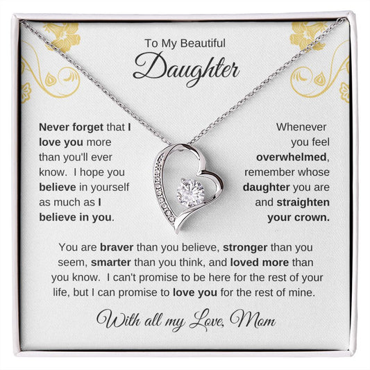 DAUGHTER - Forever Love Necklace  MOM